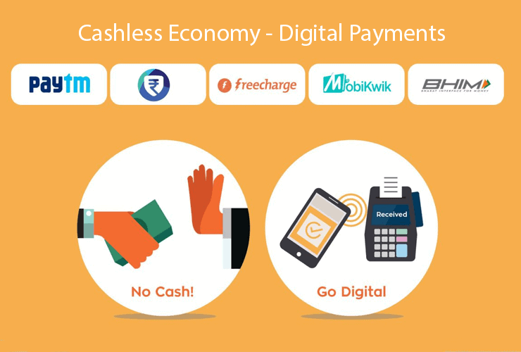 How is India adapting to a cashless economy?